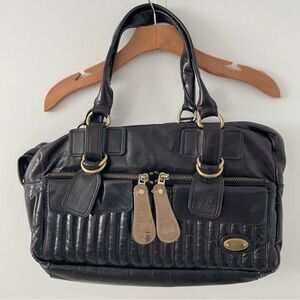 Chloe Bay quilted two tone bag